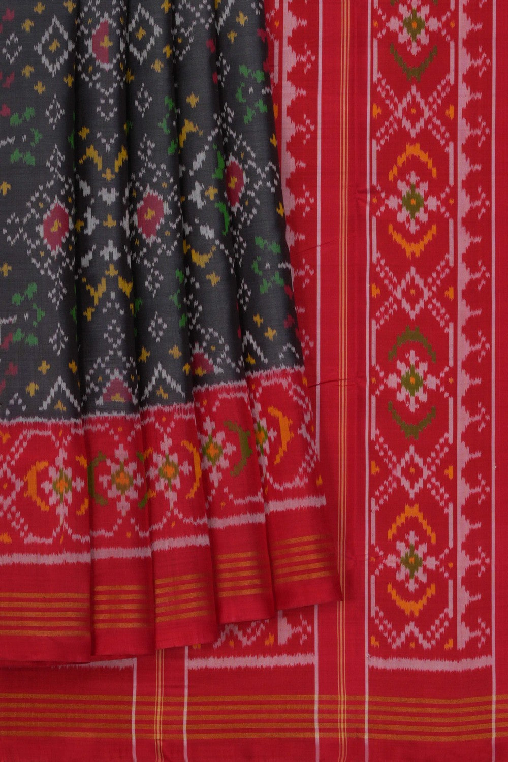 Image of Rajkot Silk Grey Saree