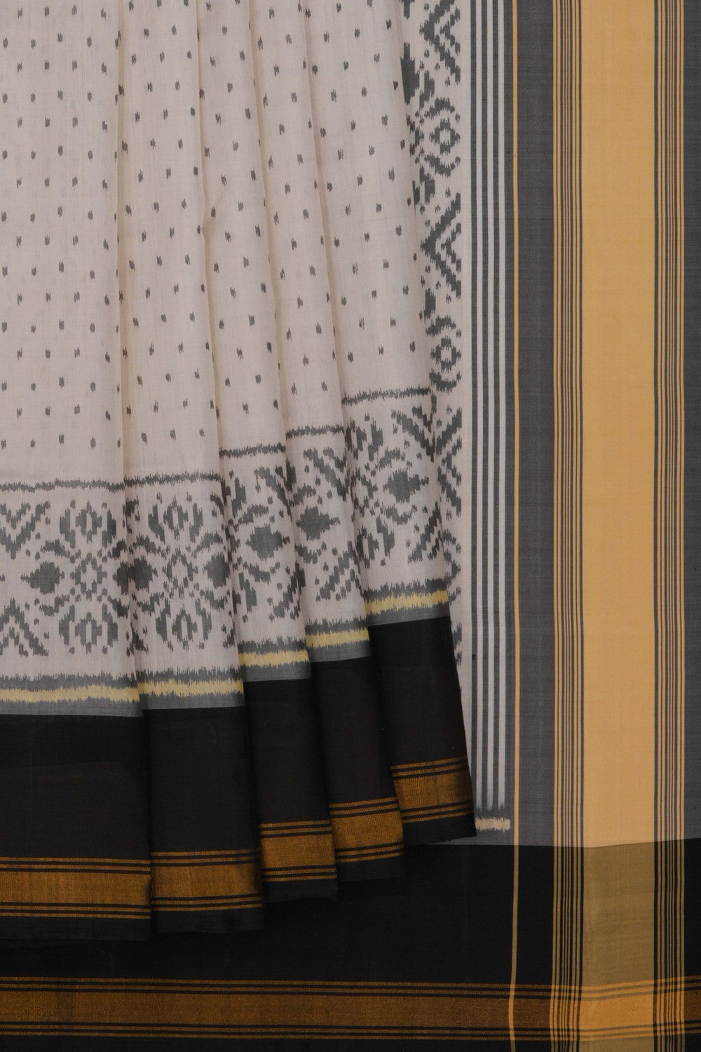Rajkot Silk White Saree