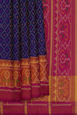 Image of Rajkot Silk Indigo Blue Saree
