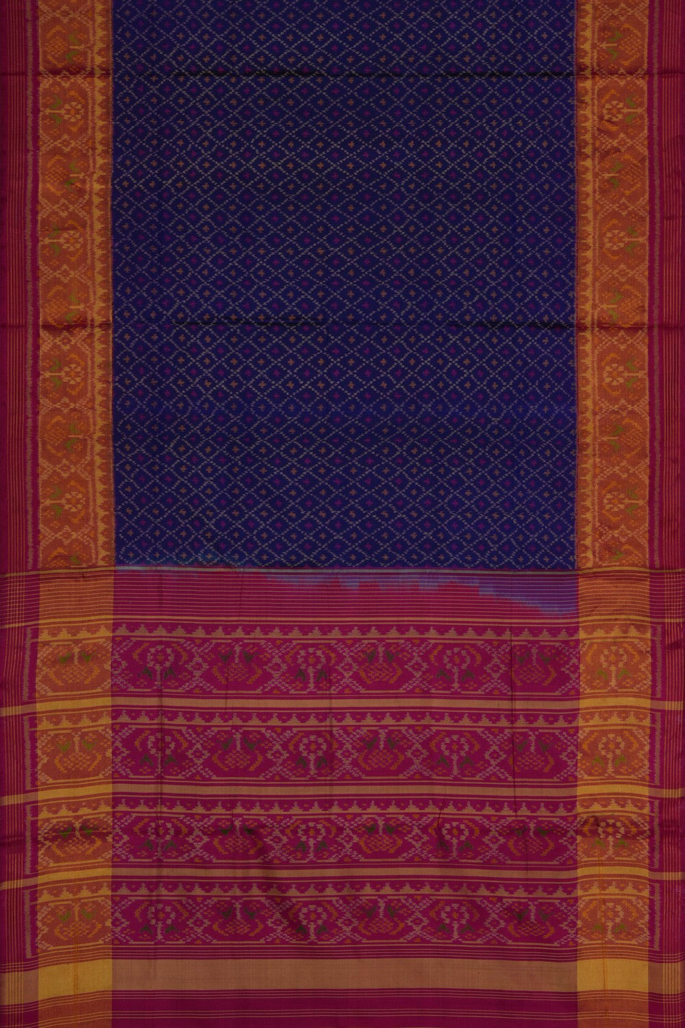 Rajkot Silk Indigo Blue Saree