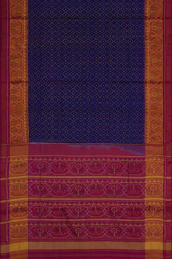 Image of Rajkot Silk Indigo Blue Saree