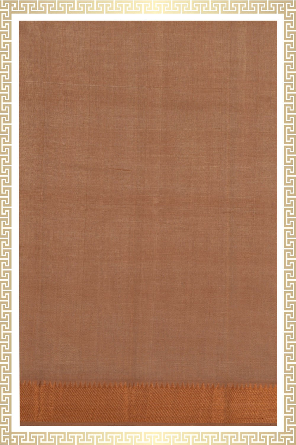 Image of Mangalgiri Silk Beige Dhoti With Kanduva (8 X 4)