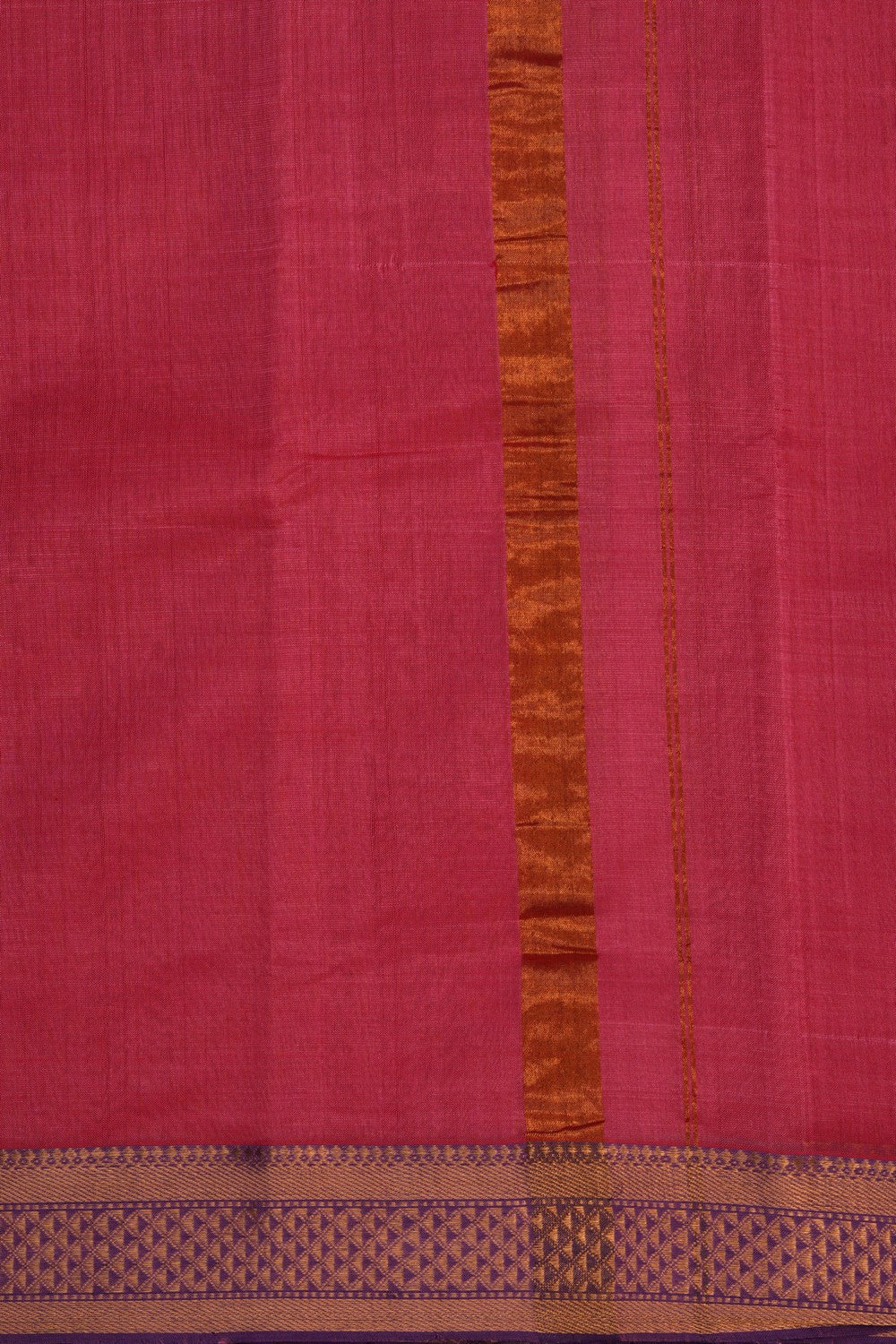 Image of Mangalgiri Silk Pink Dhoti With Kanduva (8 X 4)