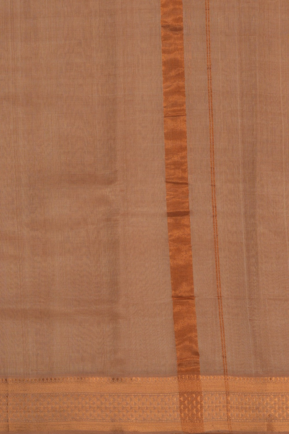 Image of Mangalgiri Silk Beige Dhoti With Kanduva (8 X 4)