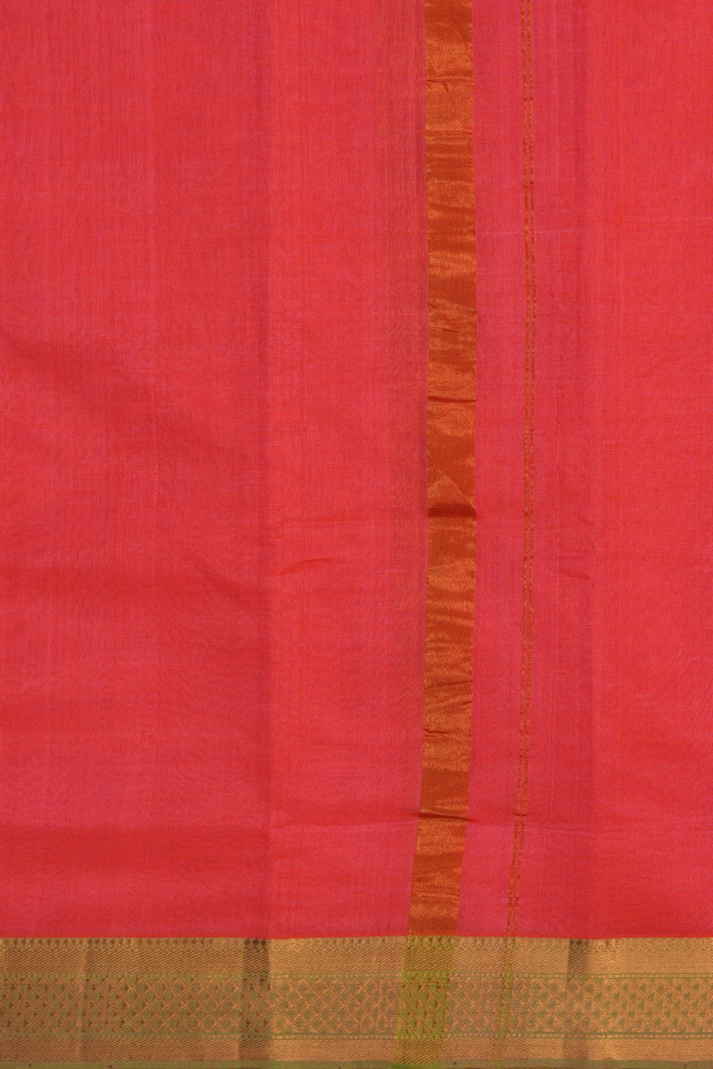 Image of Mangalgiri Silk Pink Dhoti With Kanduva (8 X 4)
