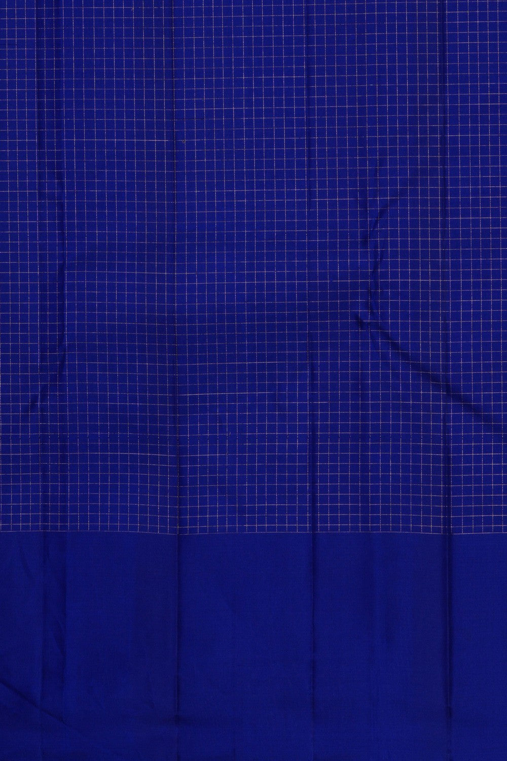 Image of Arani Silk Kattam Blue Saree