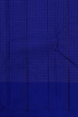 Image of Arani Silk Kattam Blue Saree