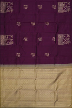Image of Arani Silk Purple Saree