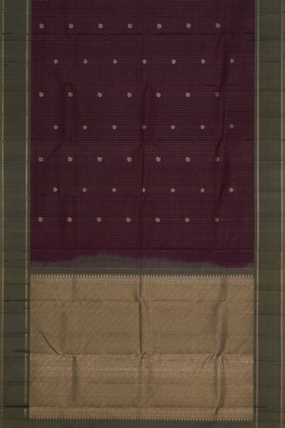 Image of Arani Silk Kattam Wine Saree