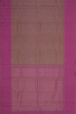 Image of Arani Silk Kattam Beige Saree