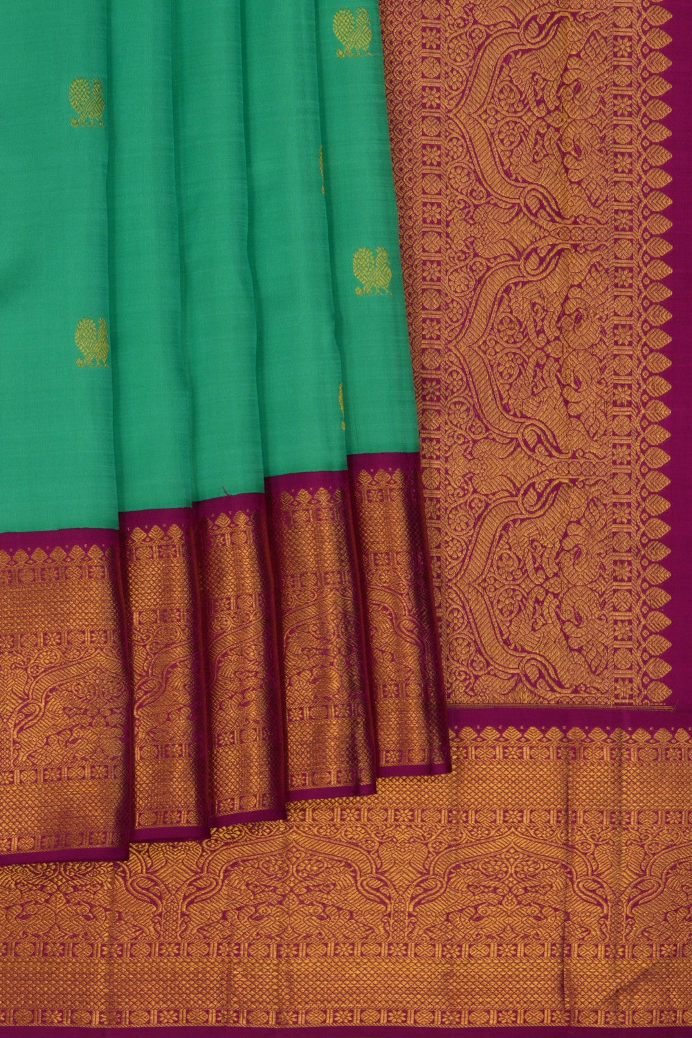 Arani Silk Green Saree