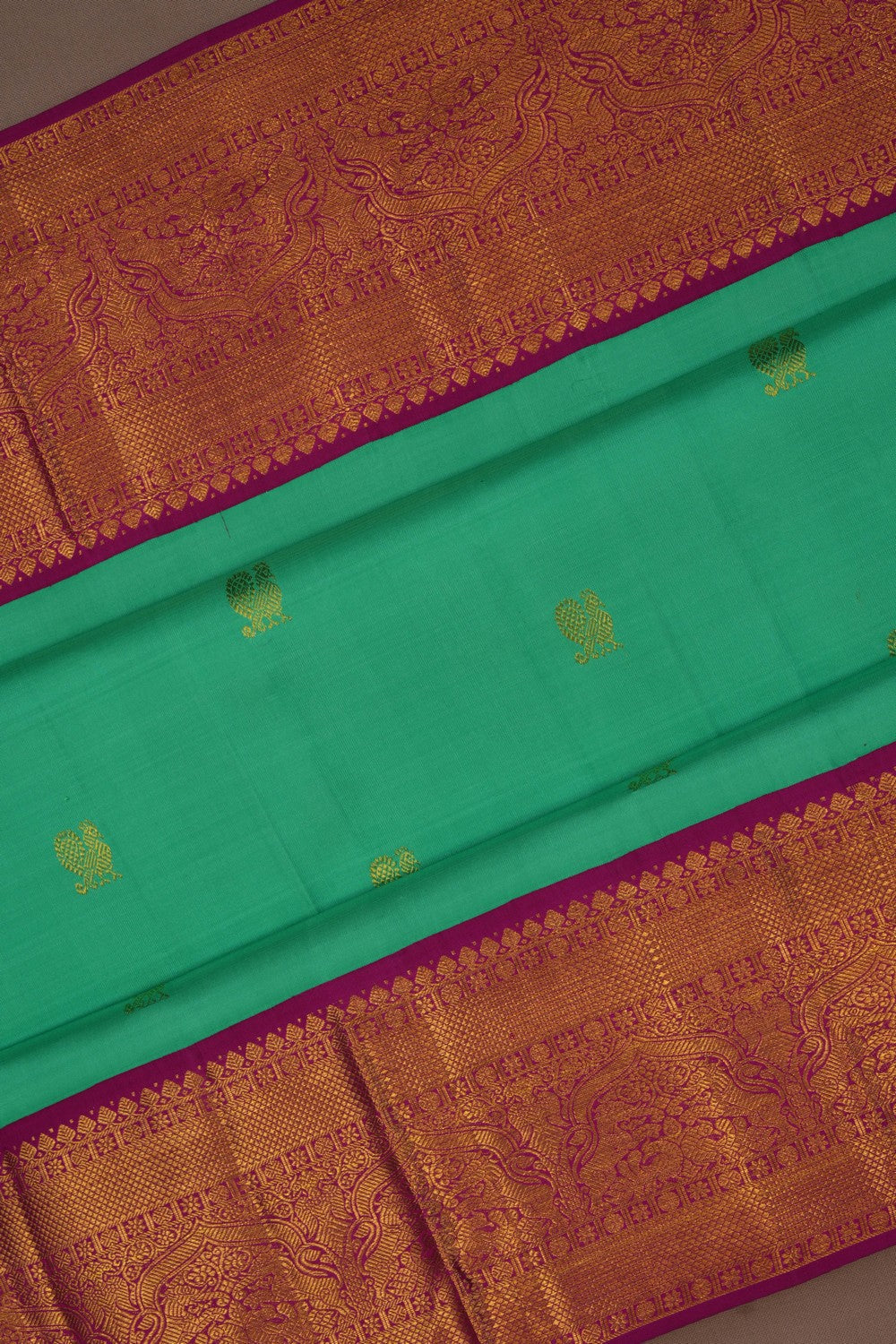 Arani Silk Green Saree