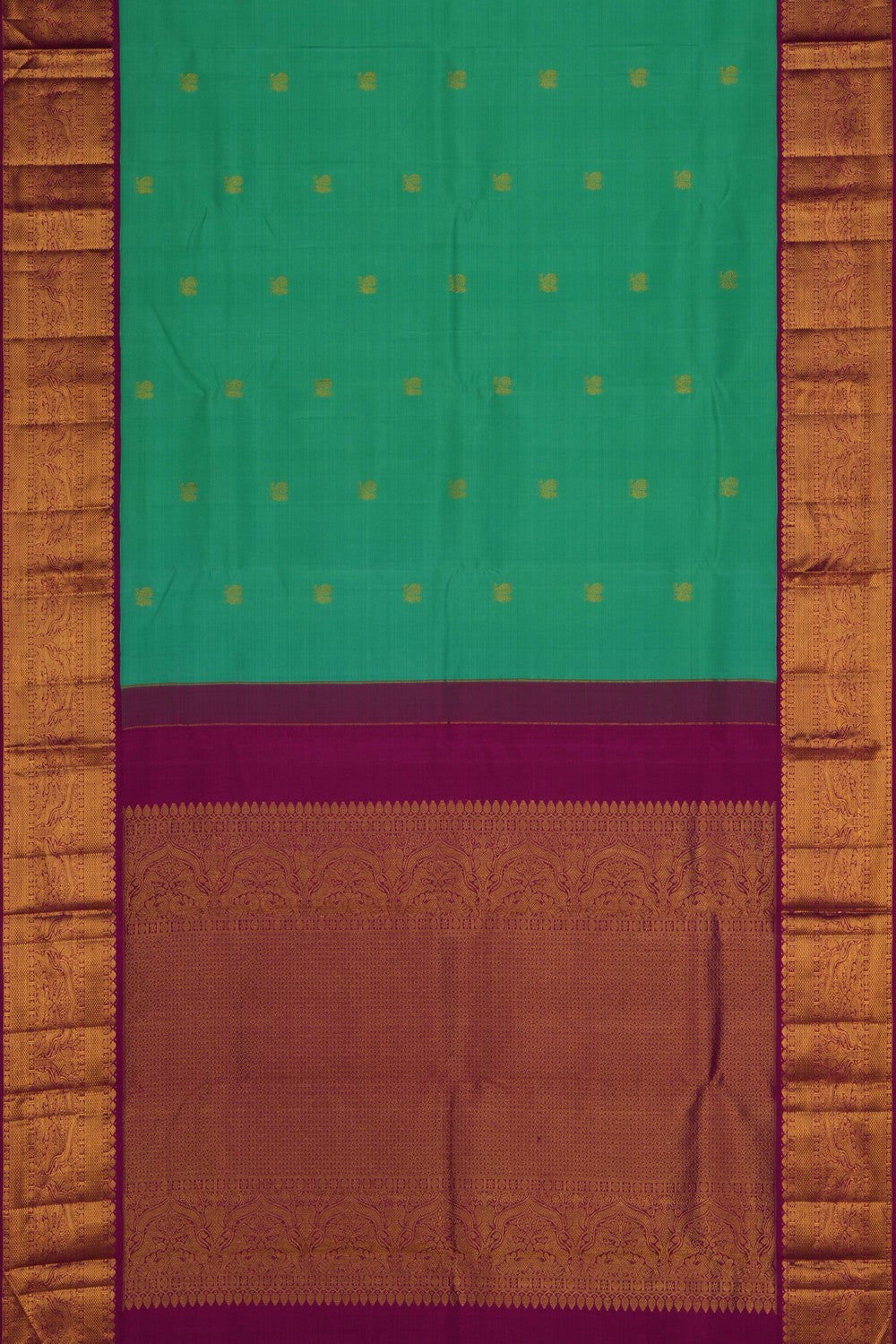 Arani Silk Green Saree