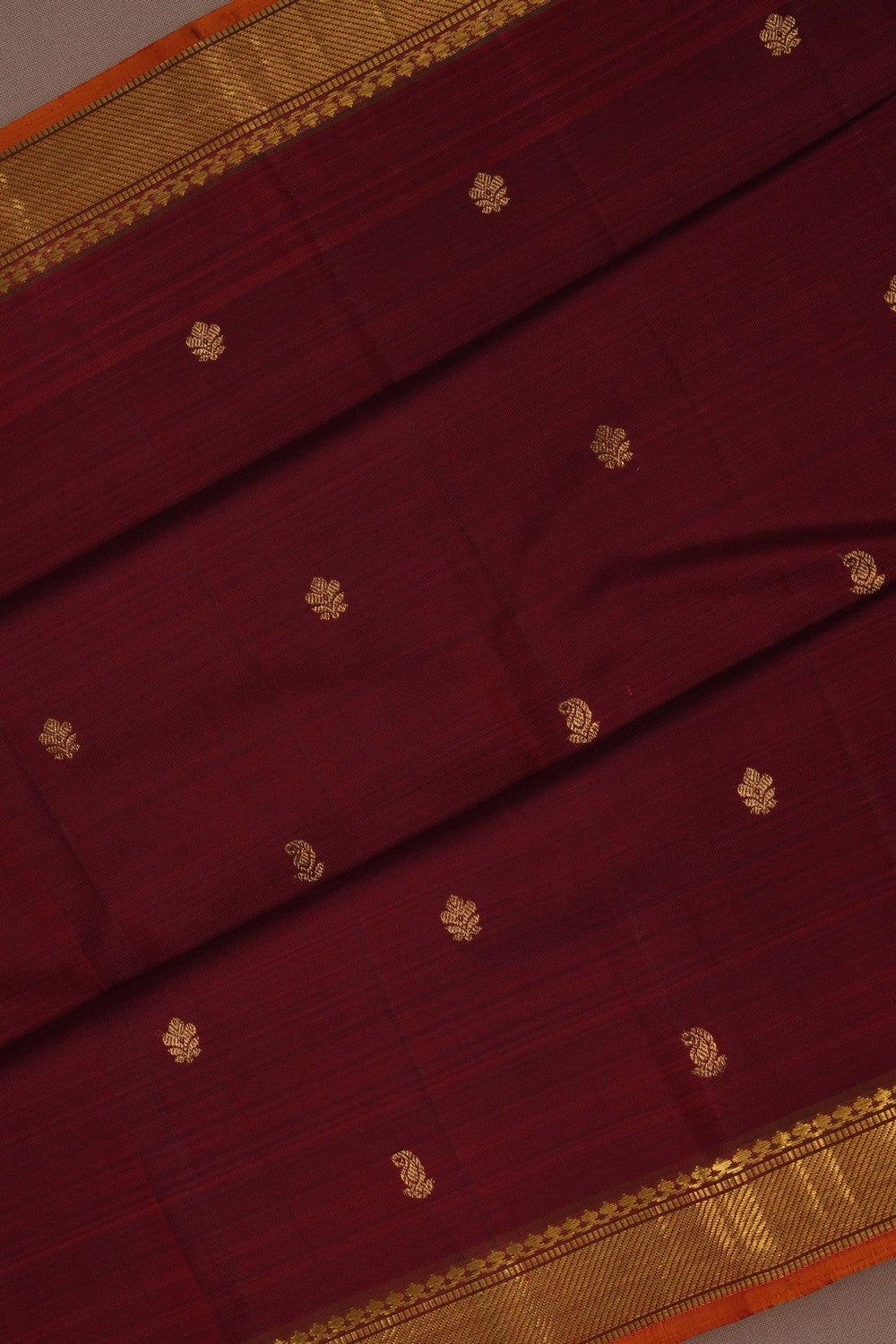 Image of Arani Silk Maroon Saree