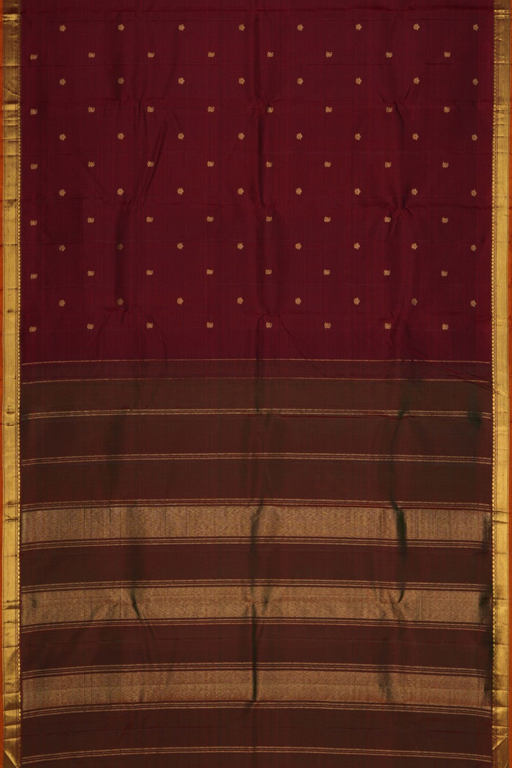Image of Arani Silk Maroon Saree