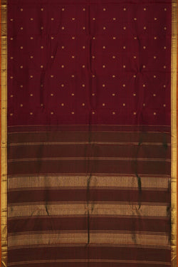 Image of Arani Silk Maroon Saree