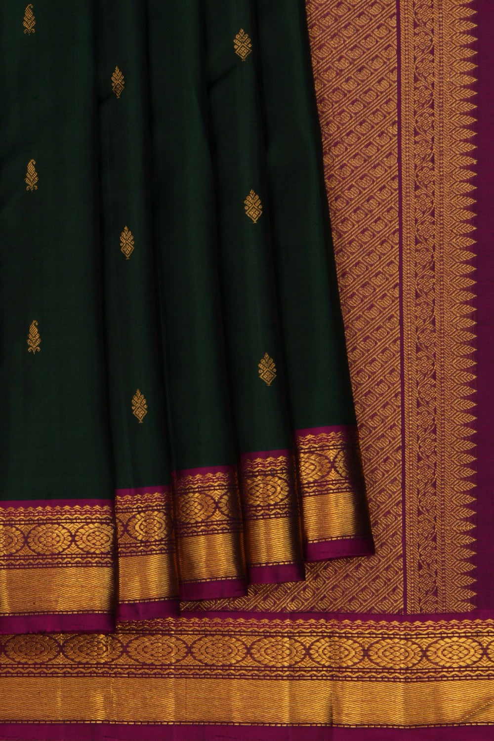 Arani Silk Green Saree