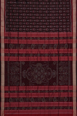 Image of Sambalpuri Silk Brown Saree