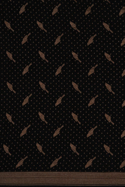 Image of Banarasi Crepe Black Saree