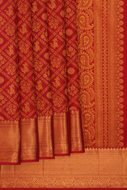 Image of Kanchipattu Brocade Red Saree