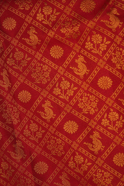 Image of Kanchipattu Brocade Red Saree
