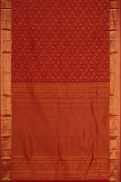 Image of Kanchipattu Brocade Red Saree