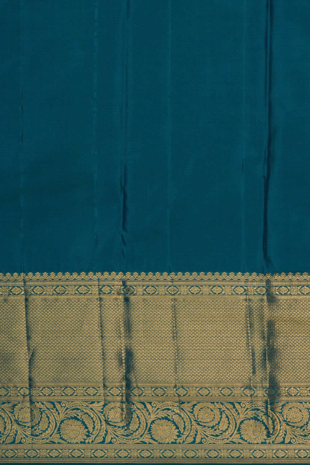Kanchipattu Brocade Teal Blue Saree