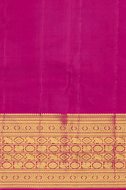Image of Kanchipattu Brocade Teal Green Saree