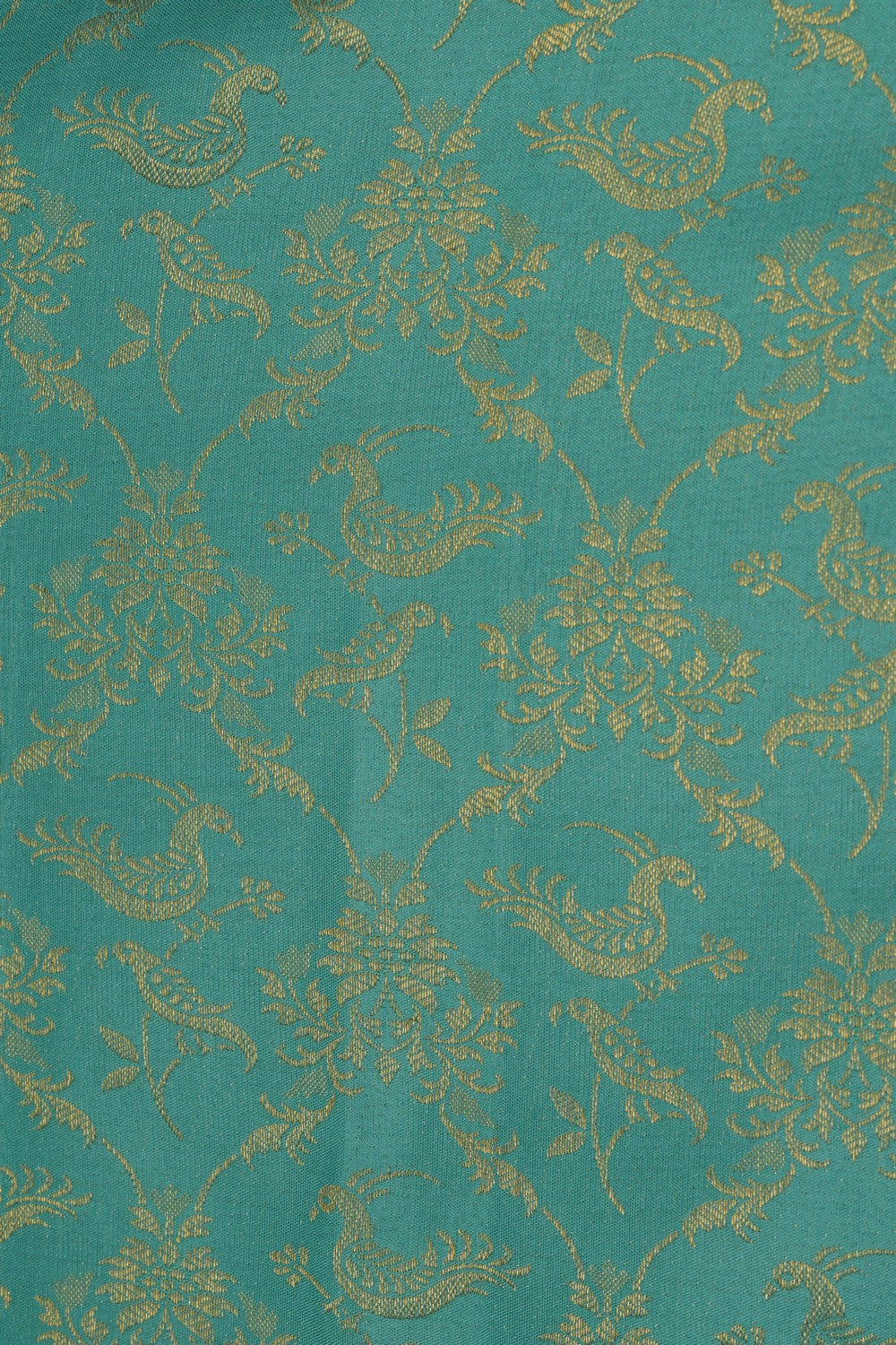 Image of Kanchipattu Brocade Turquoise Blue Saree