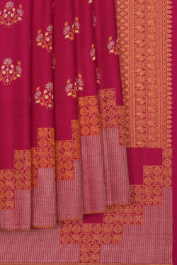 Image of Kanchipattu Brocade Pink Saree