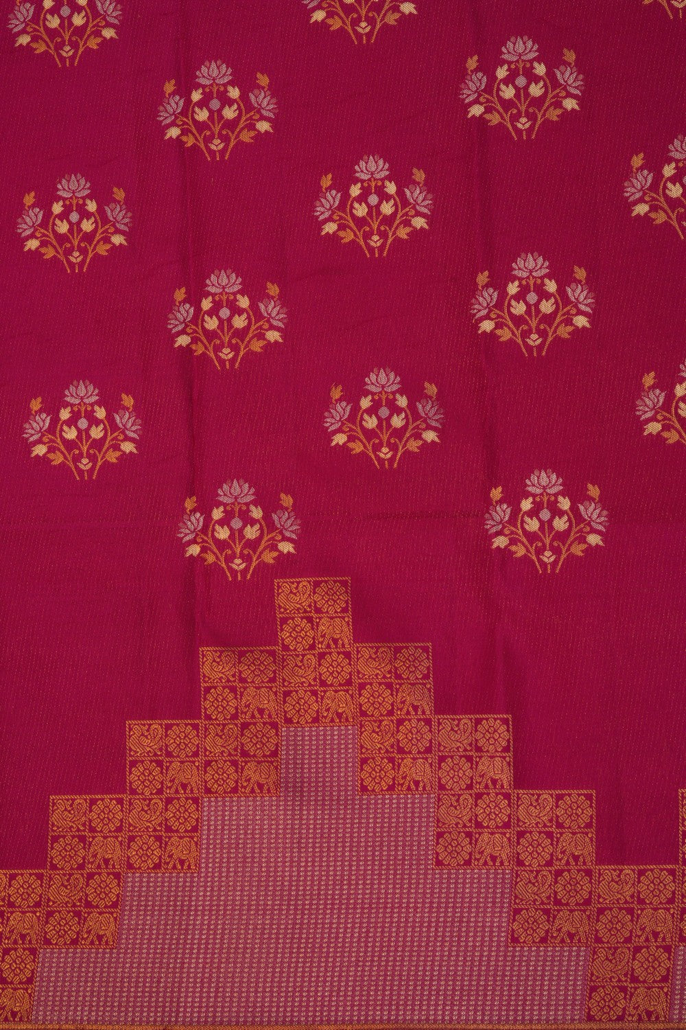 Image of Kanchipattu Brocade Pink Saree