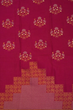 Image of Kanchipattu Brocade Pink Saree