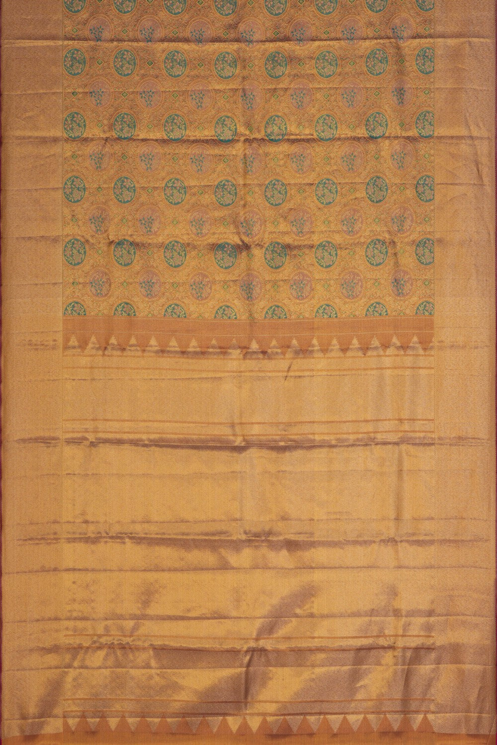 Image of Kanchipattu Brocade Gold Saree
