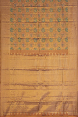 Image of Kanchipattu Brocade Gold Saree