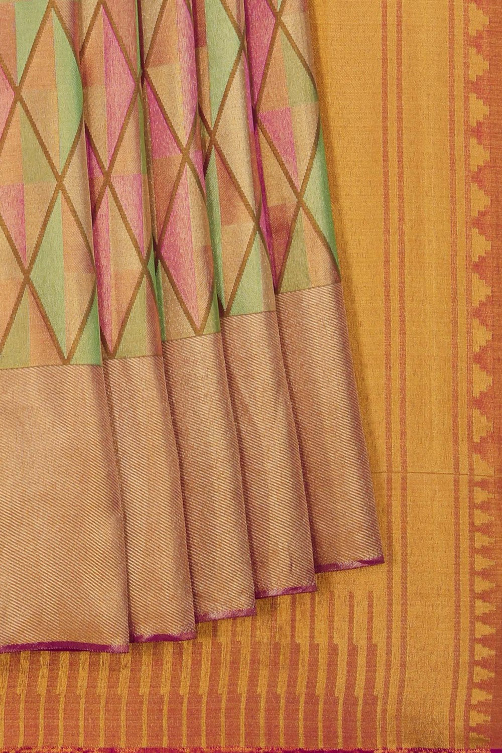 Image of Kanchipattu Brocade Muli-Colour Saree