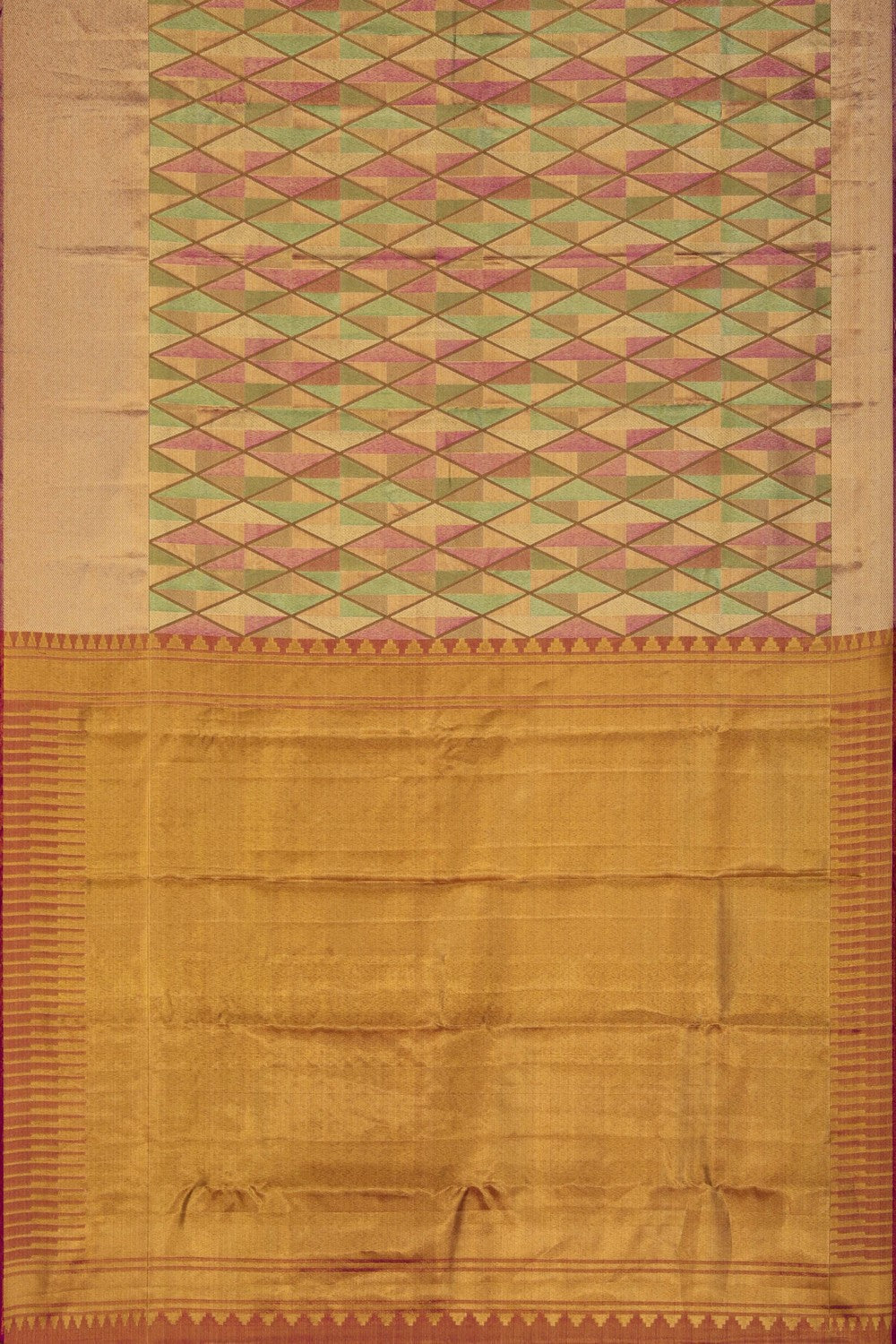 Kanchipattu Brocade Muli-Colour Saree