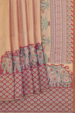 Image of Kanchipattu Brocade Gold Saree
