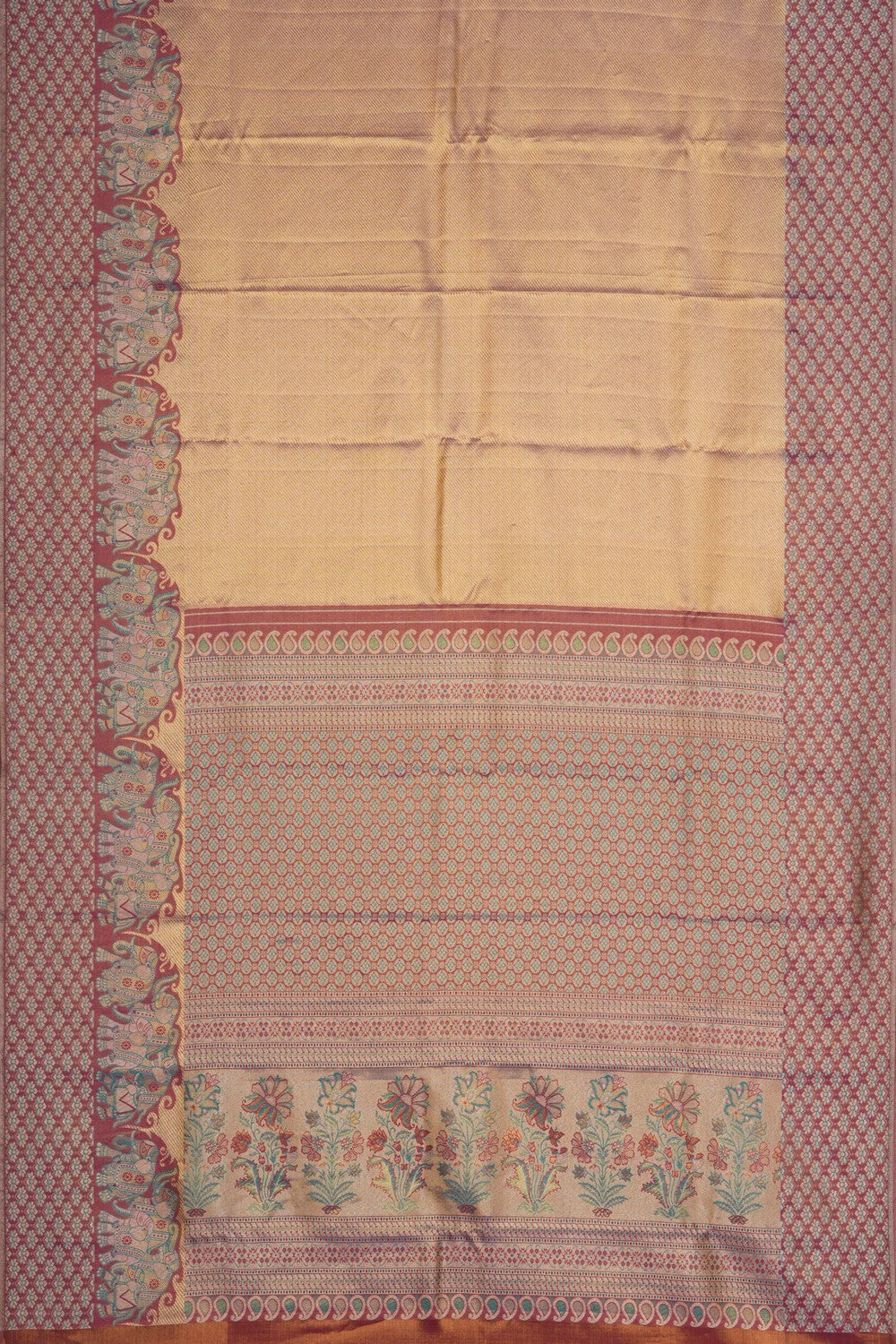 Image of Kanchipattu Brocade Gold Saree