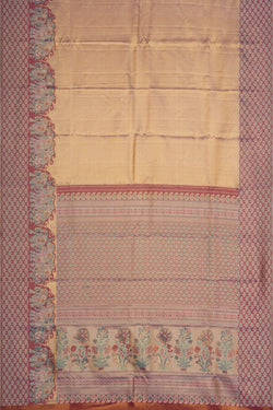 Image of Kanchipattu Brocade Gold Saree