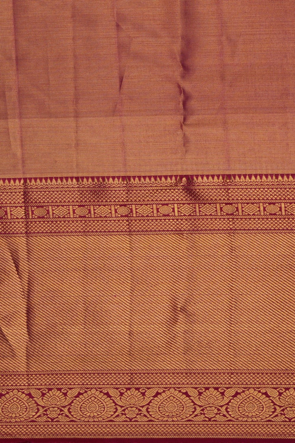 Image of Kanchipattu Brocade Gold Saree