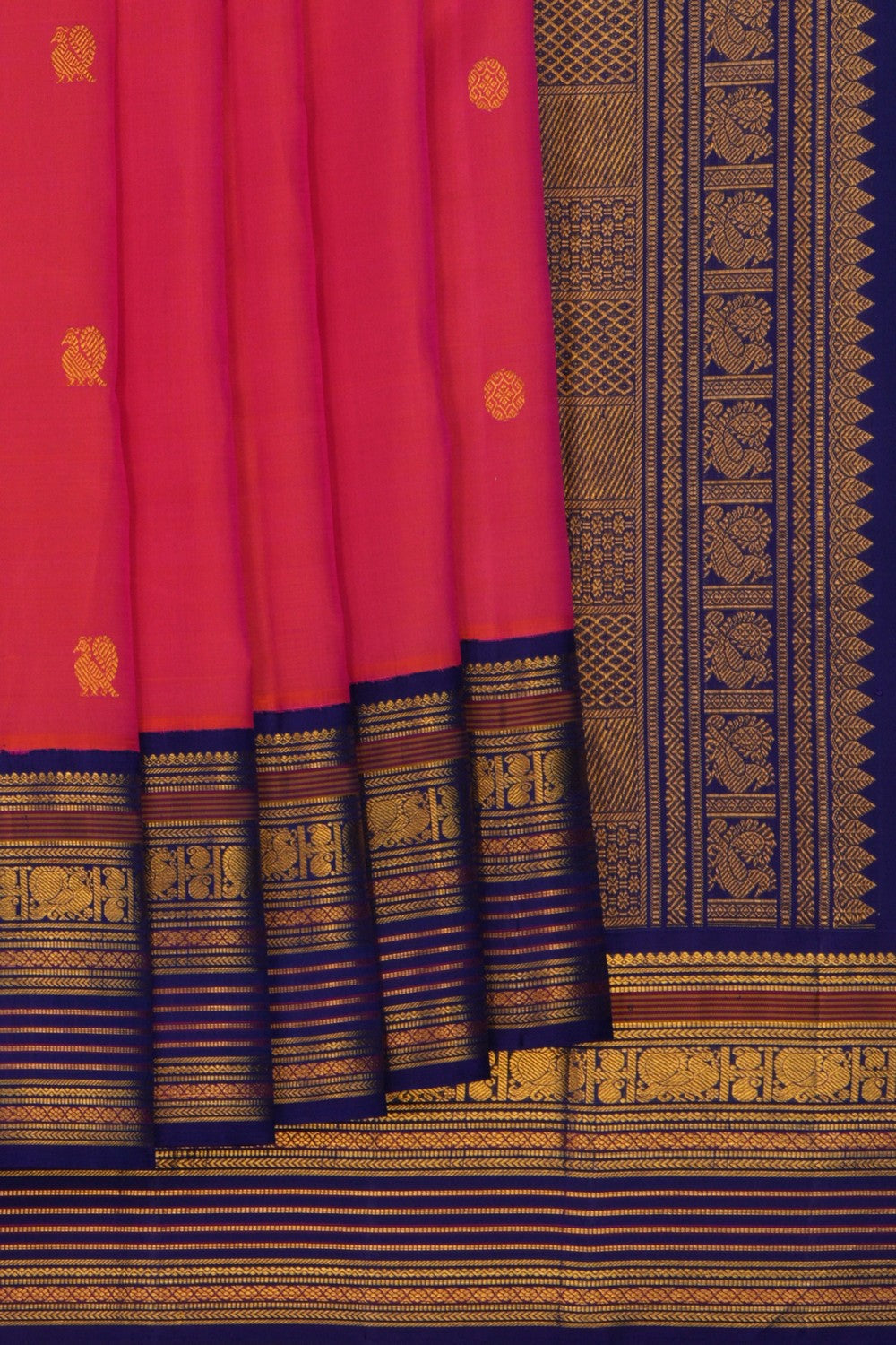 Arani Silk Pink Saree