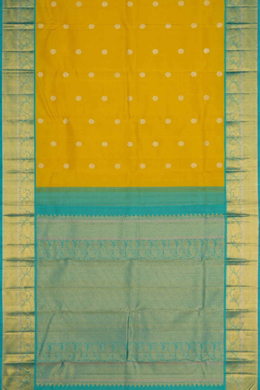 Image of Arani Silk Spring Yellow Saree
