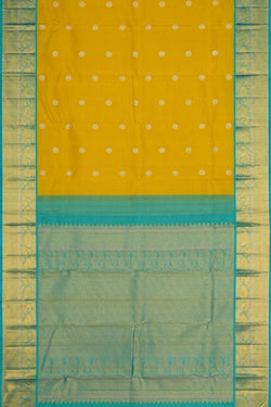 Image of Arani Silk Spring Yellow Saree