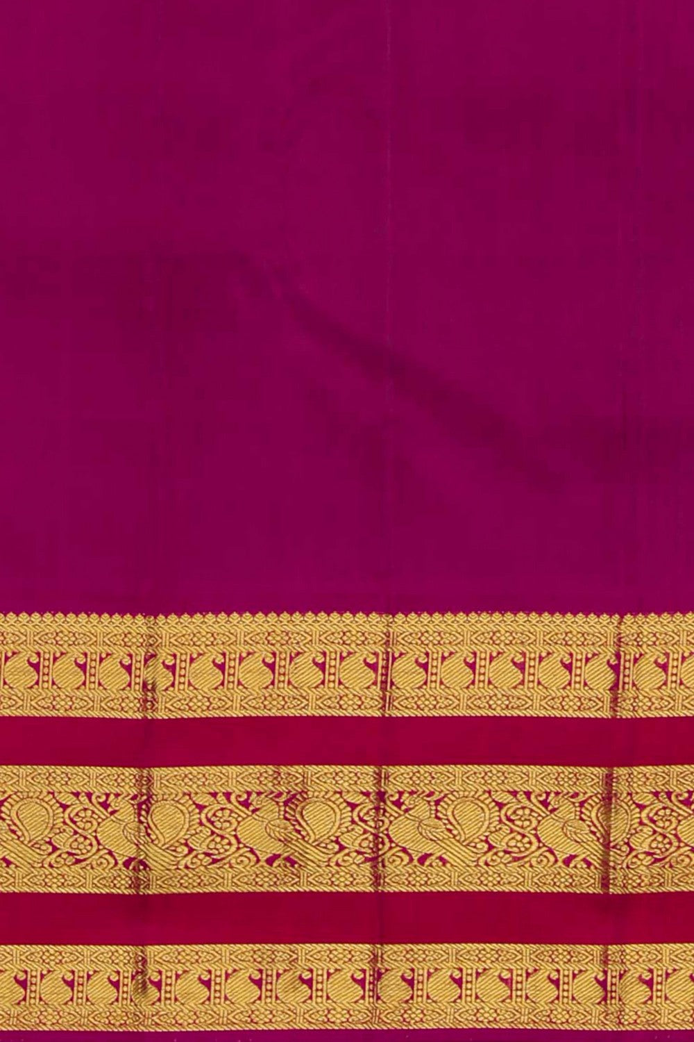 Image of Arani Silk Kattam Peacock Blue Saree