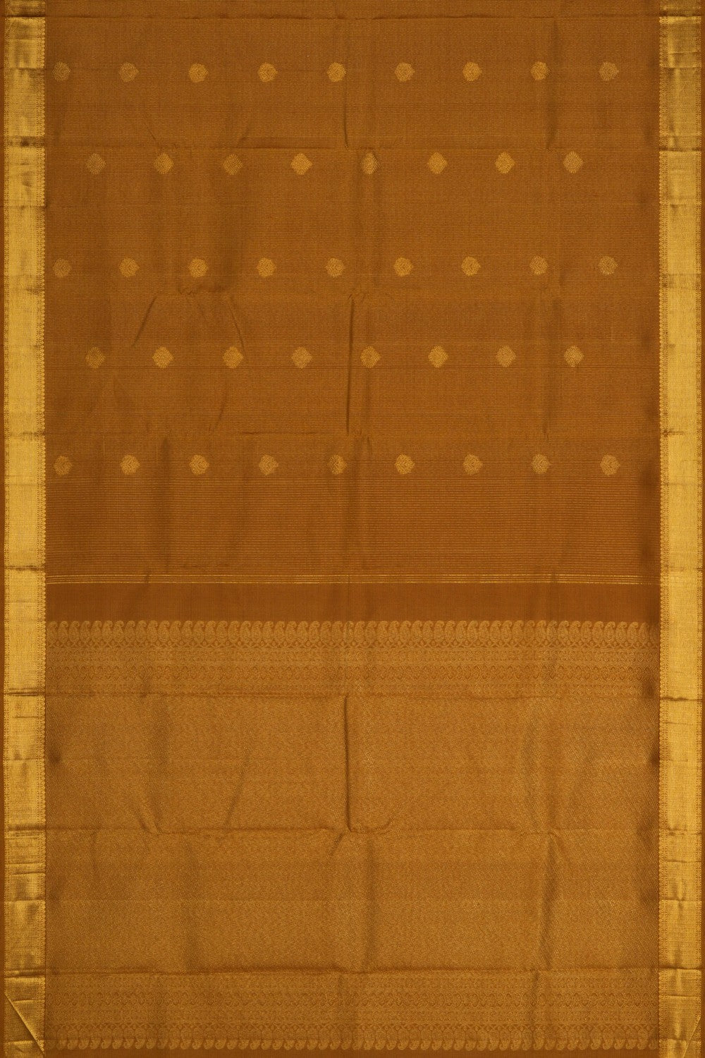 Image of Arani Silk Moss Green Saree