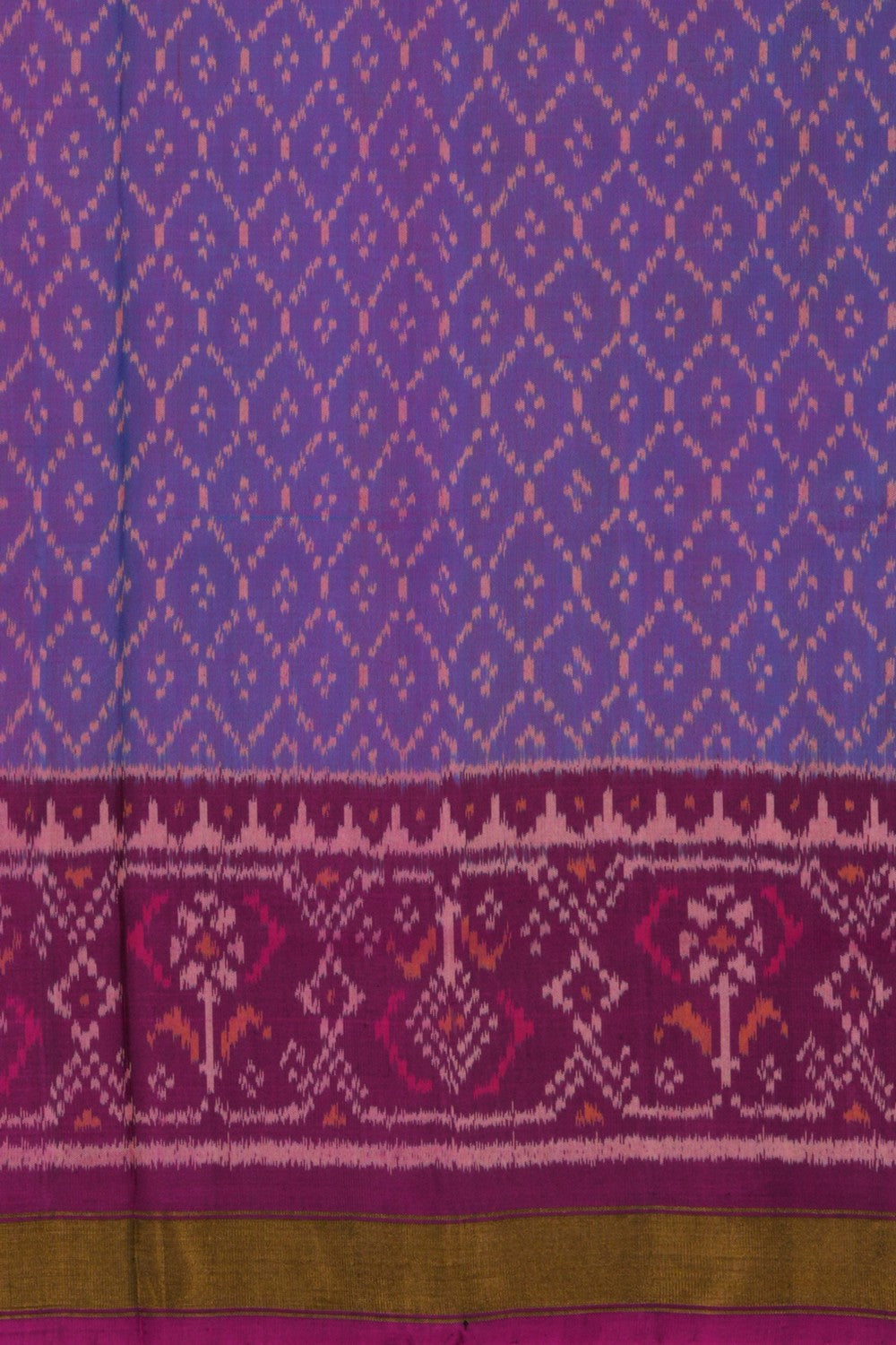 Rajkot Patola Silk Unstitched Suit With Dupatta (3 Pcs Set)