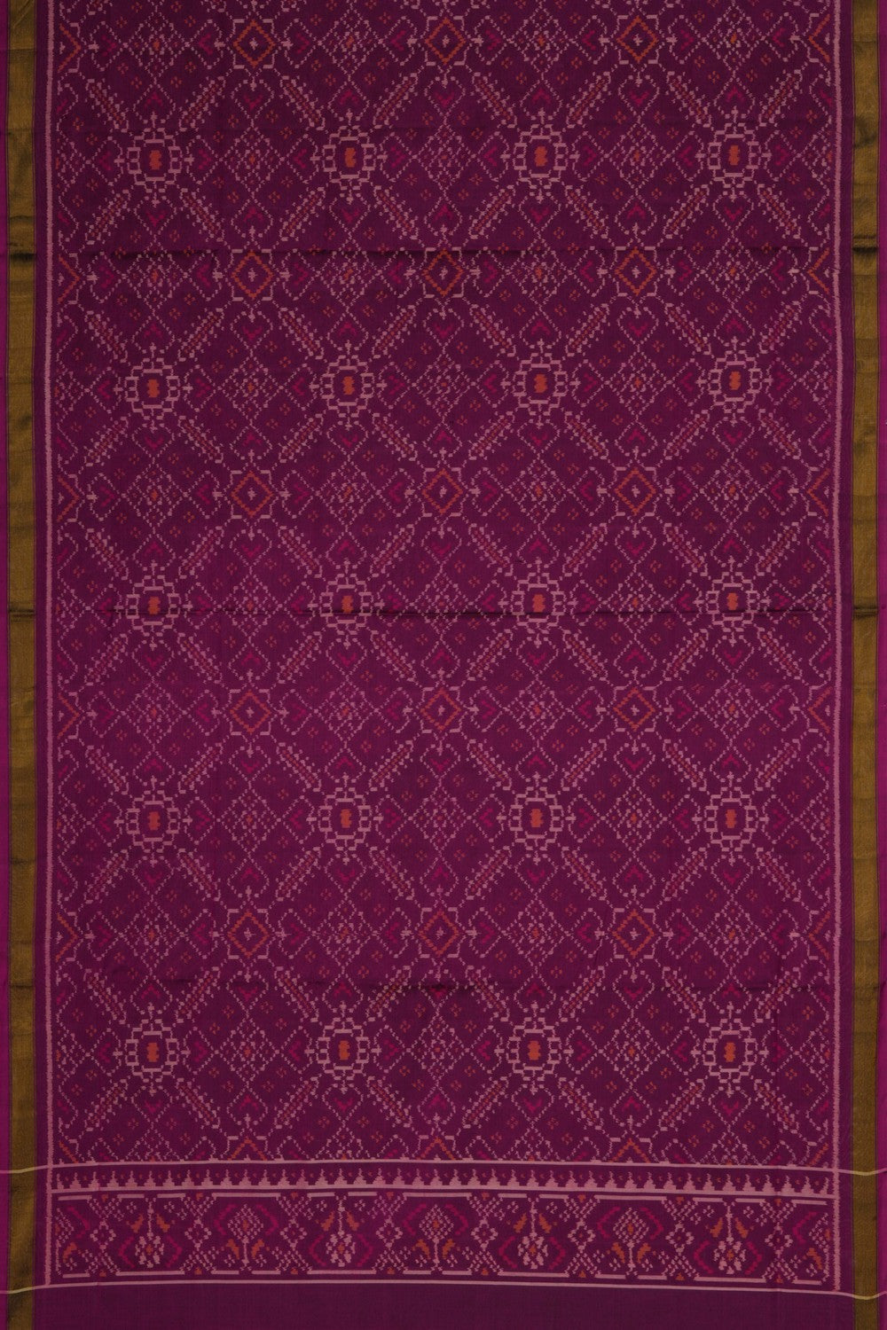 Image of Rajkot Patola Silk Unstitched Suit With Dupatta (3 Pcs Set)