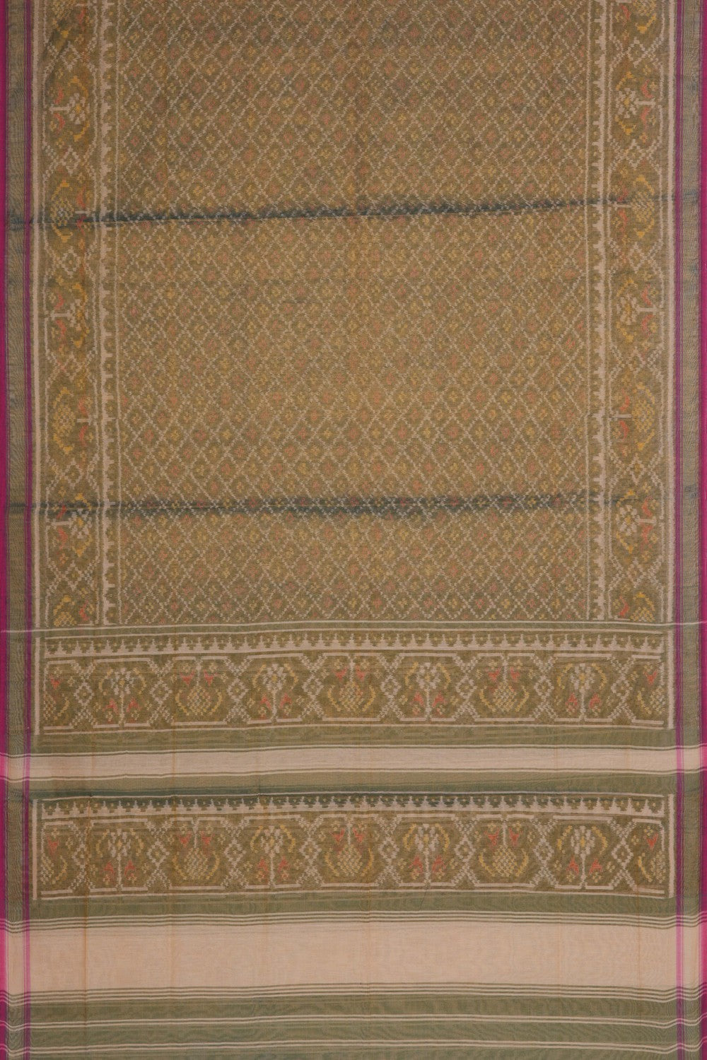 Rajkot Patola Silk Unstitched Suit With Dupatta (3 Pcs Set)