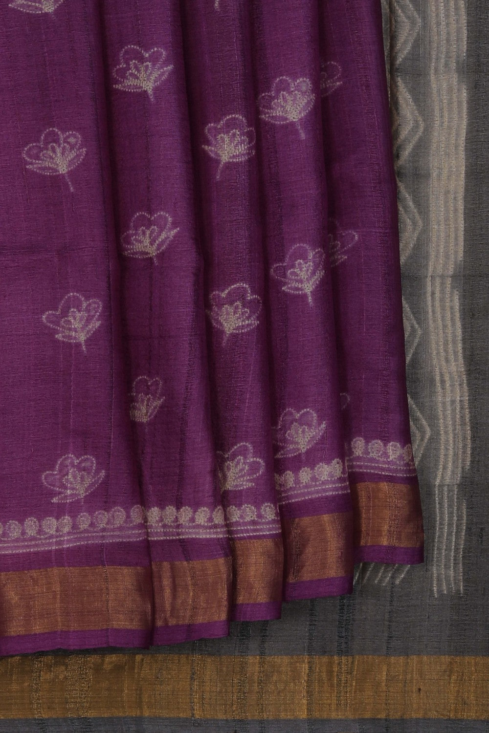 Image of Contemporary Charm Tussar Silk Saree