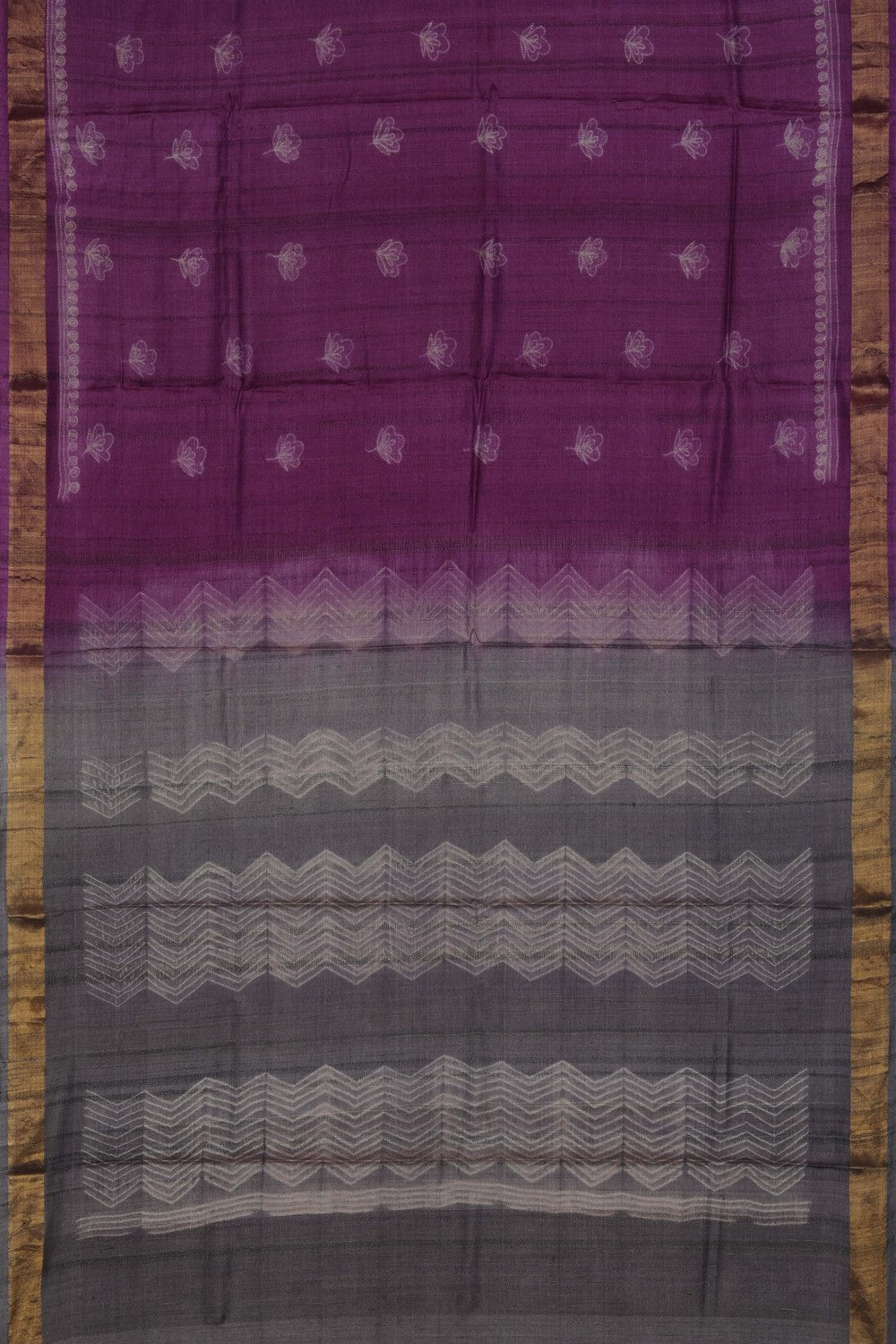 Image of Contemporary Charm Tussar Silk Saree